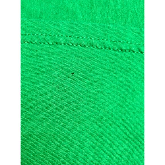 Disney Mickey Mouse Christmas T-Shirt - Size Large - Green Holiday Santa Hat Tee - Picture 9 of 10